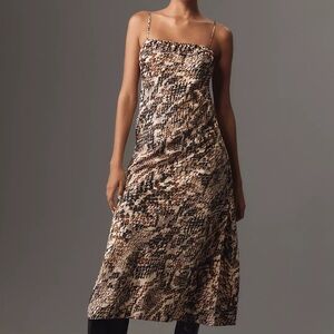 Anthropologie Square-Neck Slip Dress